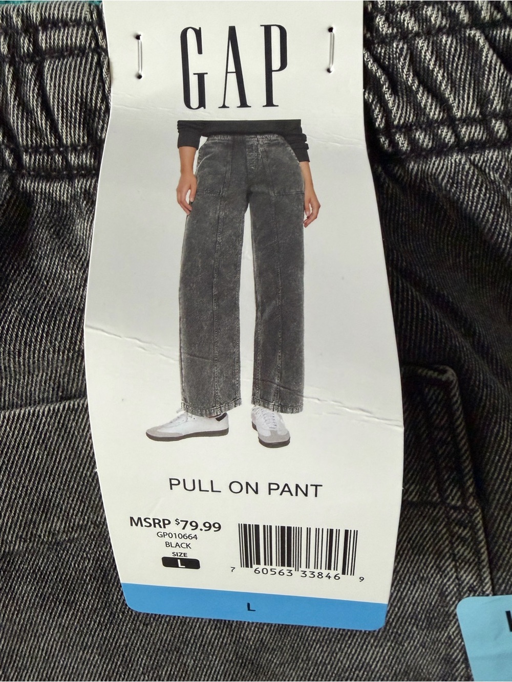 Wide Leg High-Rise Washed Black Jeans for Women - Picture 2 of 5